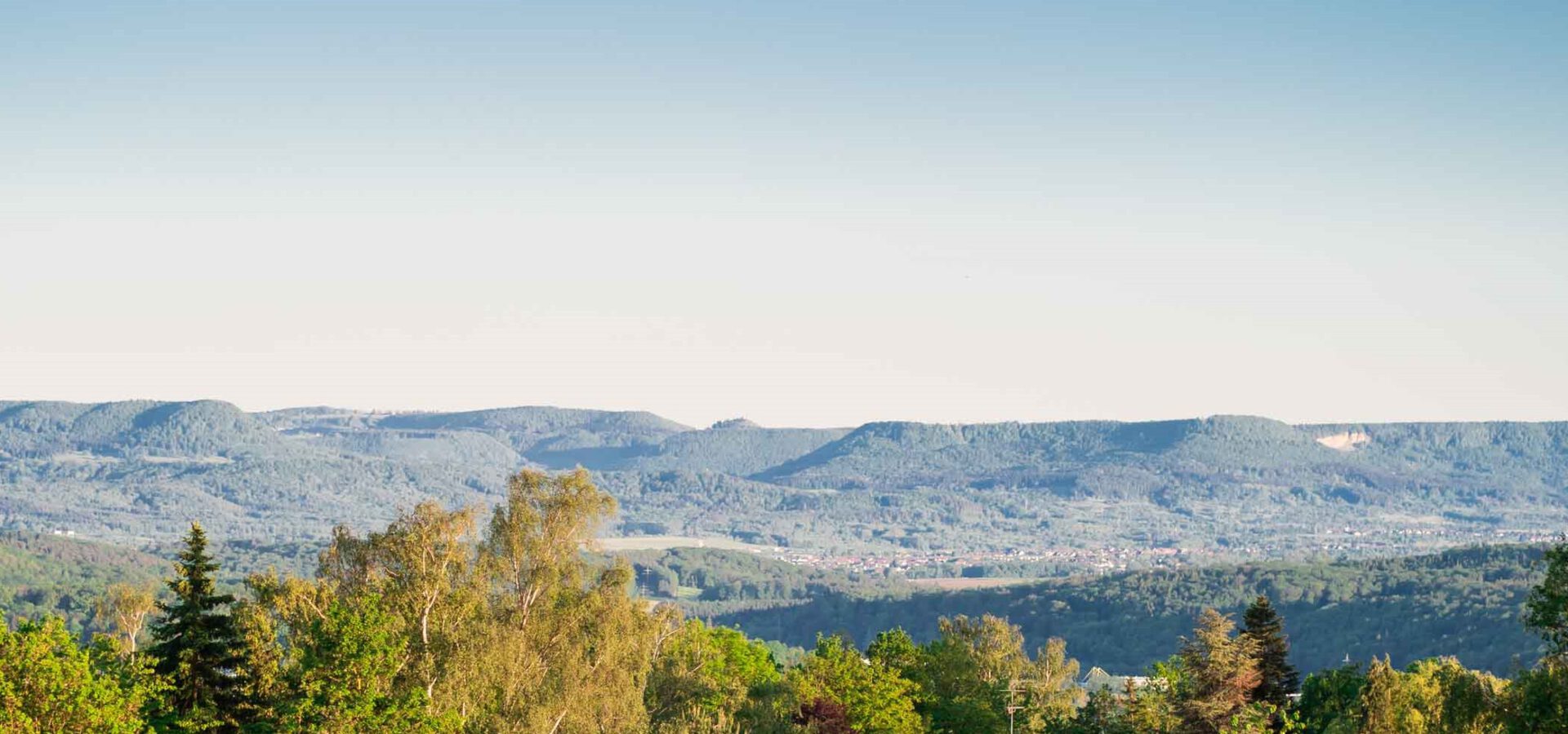 Blick in die Natur vom Hotel in Tübingen am Cyber Valley