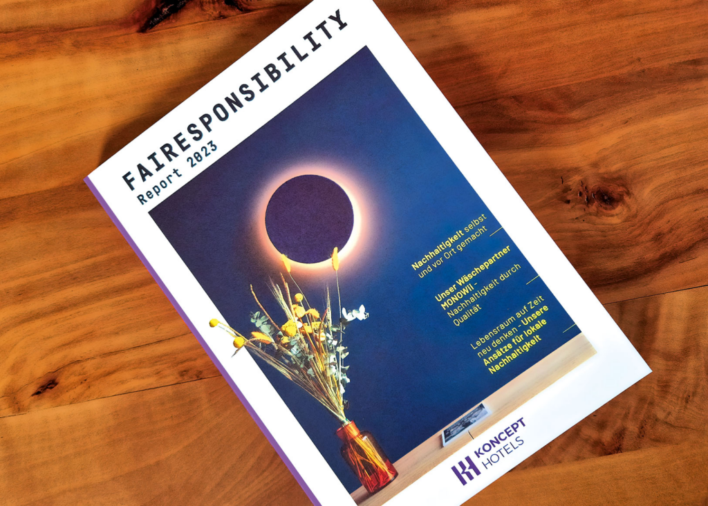 Fairesponsibility Report 2023 Magazin von KONCEPT HOTELS
