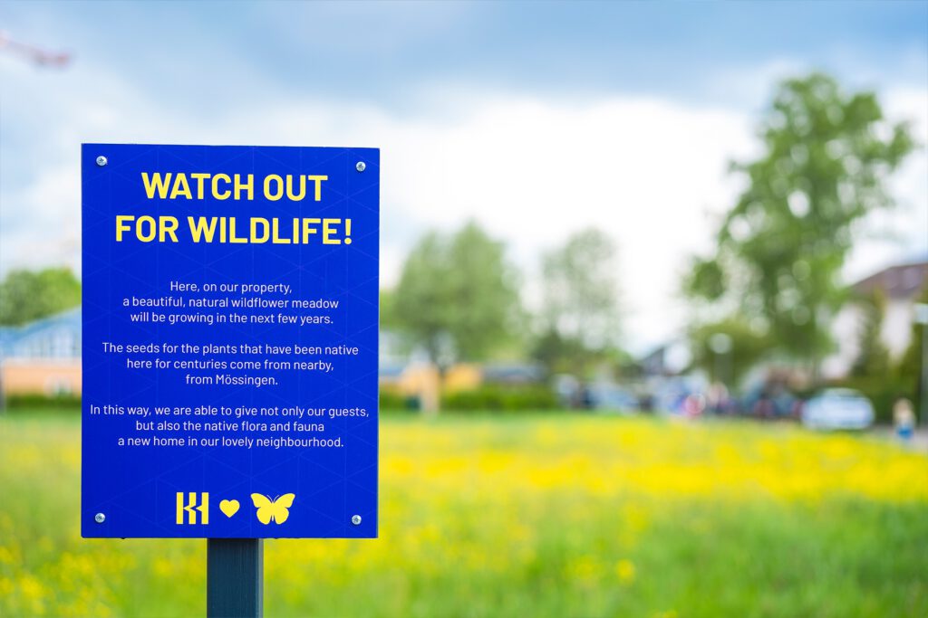 Schild Watch out for wildlife