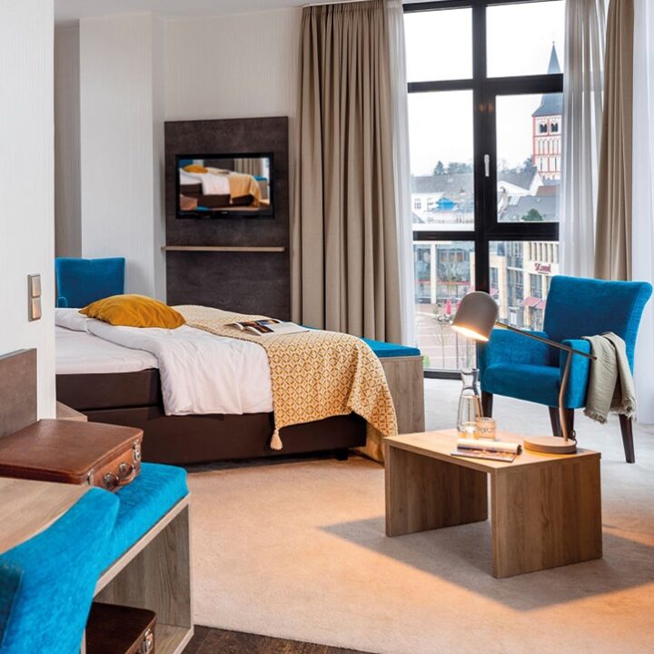 Modernes Hotelzimmer im KONCEPT HOTEL Benedikt